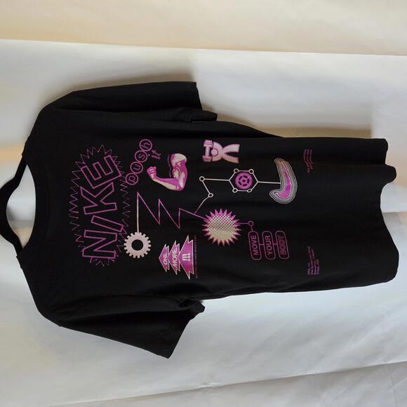Nike Black Dri-FIT Graphic T-Shirt - Medium - Picture 5 of 8